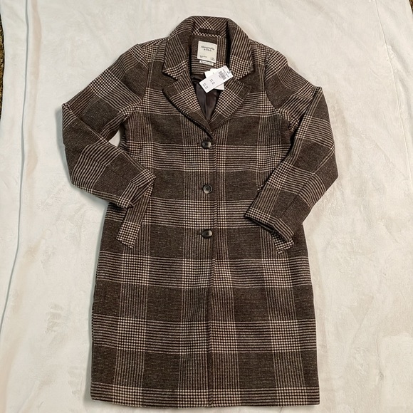Abercrombie & Fitch Wool-Blend Dad Coat - Picture 6 of 13